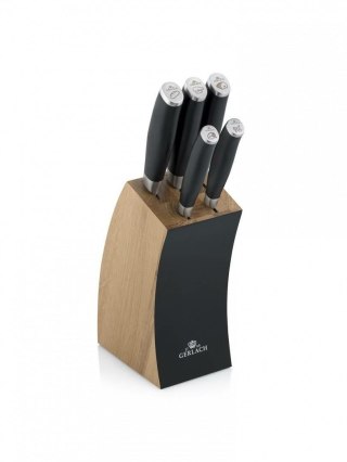 GERLACH.ZESTAW NOŻY W BLOKU 5szt. DECO BLACK %%% GERLACH
