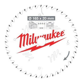 MILWAUKEE PIŁA TARCZOWA 165x20x1,6x40z CSB MILWAUKEE