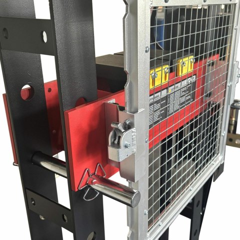 AWTOOLS PRASA HYDRAULICZNO-PNEUMATYCZNA Z MANOMETREM 50T PROFESIONALNA Z OSŁONĄ BLACK LINE AWTOOLS