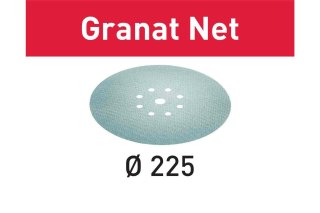 FESTOOL KRĄŻEK ŚCIERNY STF D225 P120 SIATKA GRANAT NET 25szt. FESTOOL