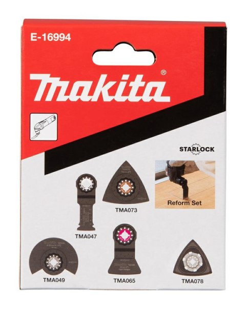 MAKITA MT ZESTAW DO RENOWACJI 5szt. (TMA047/49/65/73/78 MAKITA