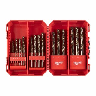 MILWAUKEE WIERTŁA KOBALTOWE DO METALU HSS-G CO KOMPLET 25 sztuk 1-13mm MILWAUKEE