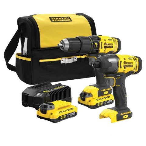 ST ZESTAW V20 SFMCK465D2S (SFMCD711+SFMCF800) 2x2,0Ah STANLEY