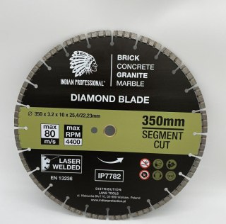 TARCZA DIAMENTOWA 350mm SEGMENT TURBO CUT INDIAN PROFESSIONAL INDIAN PROFESSIONAL