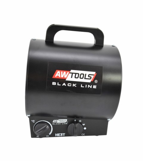 AW NAGRZEWNICA ELEKTRYCZNA TUBA 3KW HE3T /BLACK LINE AWTOOLS