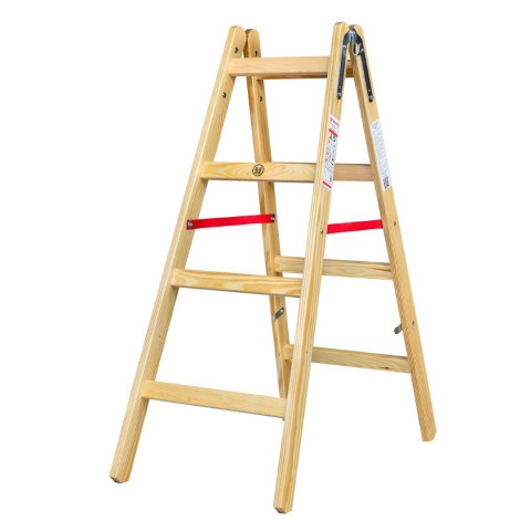 AWTOOLS DRABINA DREWNIANA 2x 4 STOPNI 150KG AWTOOLS