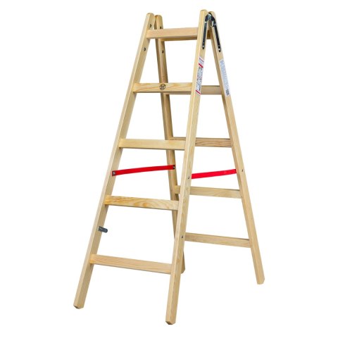 AWTOOLS DRABINA DREWNIANA 2x 5 STOPNI 150KG AWTOOLS