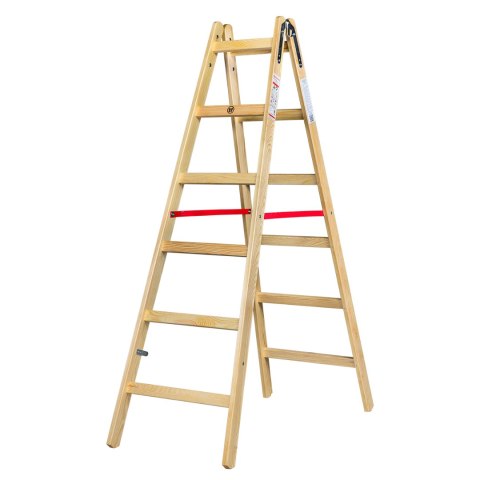 AWTOOLS DRABINA DREWNIANA 2x 6 STOPNI 150KG AWTOOLS