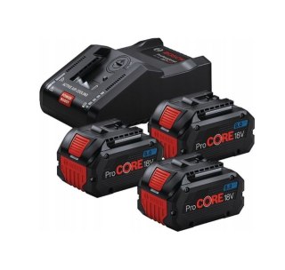 BOSCH AKUMULATOR 18V 8,0Ah PROCORE 3szt. +ŁADOWARKA GAL 18V-160 BOSCH
