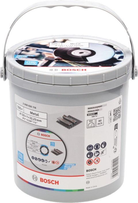 BOSCH TARCZA MET.125mm x 1,0mm x 22mm STANDARD FOR METAL /100szt. WIADERKO BOSCH