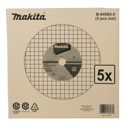 MAKITA TARCZA MET. 355mm x 2,8mm x 25,4mm /5szt. INOX DO LW1401 MAKITA