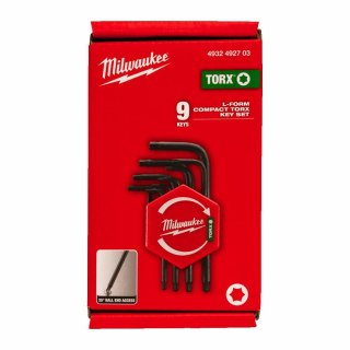 MILWAUKEE KLUCZ TORX ZESTAW KOMPAKTOWY 9szt. MILWAUKEE
