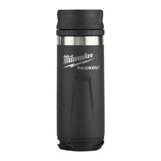 MILWAUKEE PACKOUT BUTELKA TERMICZNA 532ml CZARNA Z POKRYWKĄ MILWAUKEE