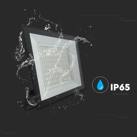 Projektor LED V-TAC 100W LED SMD 6500K Czarny VT-44109 6500K 8150lm
