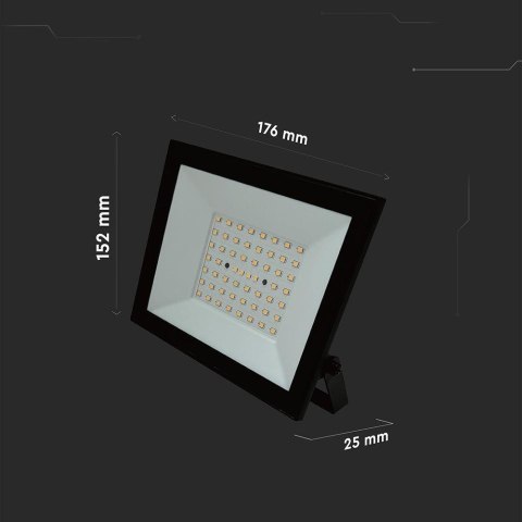 Projektor LED V-TAC 50W LED SMD 4000K Czarny VT-44054 4000K 4000lm