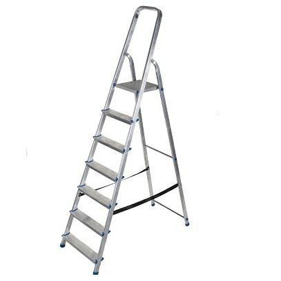 AWTOOLS DRABINA ALUMINIOWA 150kg 7 STOPNI WOLNOSTOJĄCA AWTOOLS