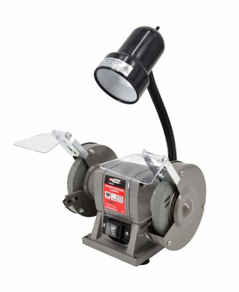 AWTOOLS SZLIFIERKA STOŁOWA 125mm / 150W Z LAMPKĄ AWTOOLS