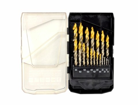 AWTOOLS WIERTŁO DO METALU M2 HSS-TiN KPL.19szt. /1.5-10mm / BLACK LINE AWTOOLS