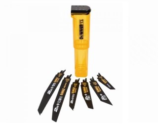 DEWALT BRZESZCZOT DO PIŁY SZABLASTEJ KOMPLET 6elem. +KASETA DEWALT
