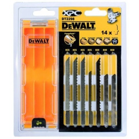 DEWALT BRZESZCZOT DO WYRZYNARKI MIX 14szt. DREWNO/LAMINAT/PCV DEWALT