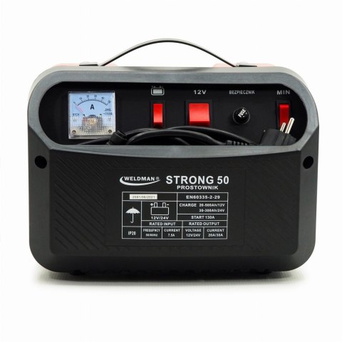 PROSTOWNIK WELDMAN STRONG 50 Z ROZRUCHEM 12V/24V WELDMAN