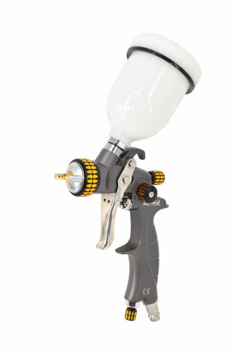 AWTOOLS PISTOLET LAKIERNICZY MINI HVLP 1.0mm ZE ZBIORNKIEM GÓRNYM 100ml AWTOOLS