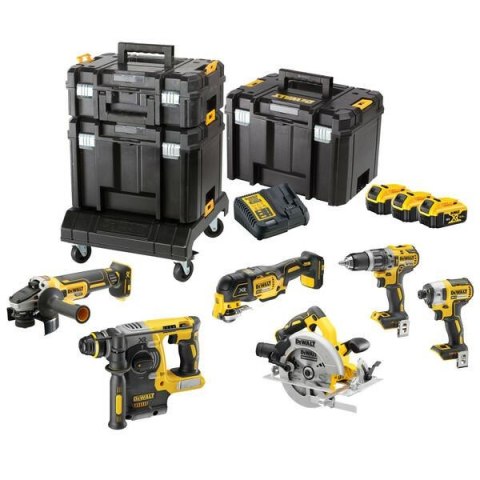 DEWALT ZESTAW COMBO 18V DCK685P3T (DCD796+DCF887+DCH273+DCG405+DCS570+DCS355) 3x5,0Ah TSTAK DEWALT