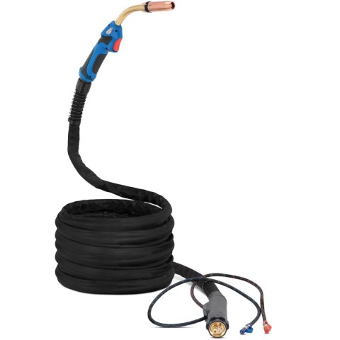 Uchwyt spawalniczy z przewodem do migomatu z chłodzeniem wodnym MIG MAG 5 m x 16 mm2 Uchwyt spawalniczy z przewodem do migomatu z chłodzeniem wodnym MIG MAG 5 m x 16 mm2