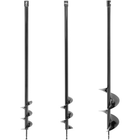 Wiertnica świder ręczny do ziemi 3 wiertła śr. 80 mm 100 mm 150 mm gł. do 100 cm Wiertnica świder ręczny do ziemi 3 wiertła śr. 80 mm 100 mm 150 mm gł. do 100 cm