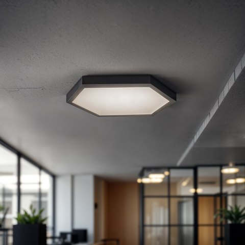 Panel LED Natynkowy HEXAGON BY-SLS-6C Plaster Miodu 40W Czarny Panel LED Natynkowy HEXAGON BY-SLS-6C Plaster Miodu 40W Czarny