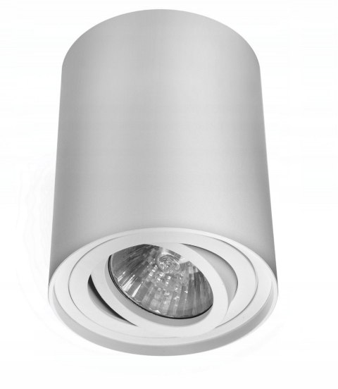 DUŻA OPRAWA NATYNKOWA HALOGENOWA TUBA LED RUCHOMA BIAŁA DUŻA OPRAWA NATYNKOWA HALOGENOWA TUBA LED RUCHOMA BIAŁA