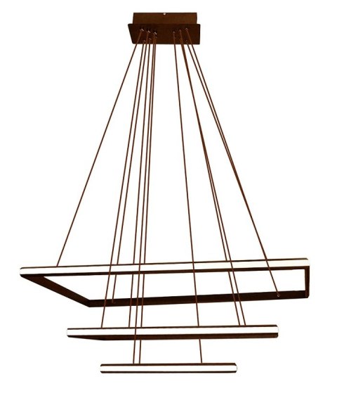 LAMPA LED ŻYRANDOL DEKORACYJNA SUFIT + PILOT 116W BRĄZ DL-F09 LAMPA LED ŻYRANDOL DEKORACYJNA SUFIT + PILOT 116W BRĄZ DL-F09