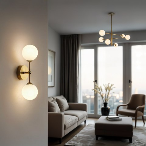 Lampa Dekoracyjna AM201 6xG9 Złote klosze Lampa Dekoracyjna AM201 6xG9 Złote klosze