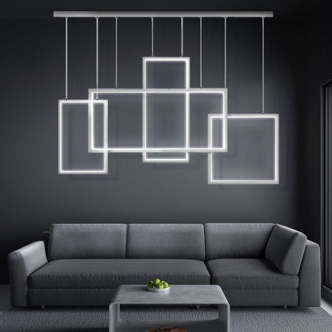 Lampa Led Wiszące Prostokąty 75W biała 4000K DL-G04 Lampa Led Wiszące Prostokąty 75W biała 4000K DL-G04