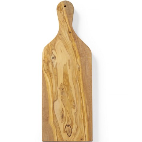Deska do serwowania z drewna oliwnego z uchwytem 400 x 140 x 18 mm - Hendi 505250 Deska do serwowania z drewna oliwnego z uchwytem 400 x 140 x 18 mm - Hendi 505250