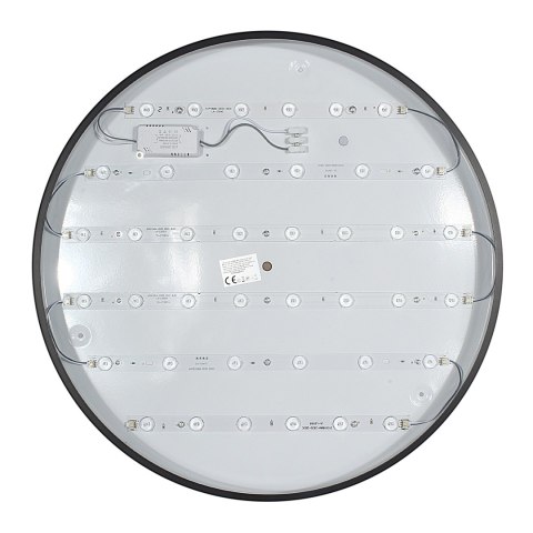 Plafon Natynkowy LED 50cm Okrągły BB02 50W 3000K Czarny Plafon Natynkowy LED 50cm Okrągły BB02 50W 3000K Czarny