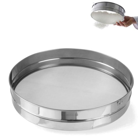 Sito piekarnicze gęste do przesiewania mąki śr. 407mm stalowe - Hendi 637838 Sito piekarnicze gęste do przesiewania mąki śr. 407mm stalowe - Hendi 637838