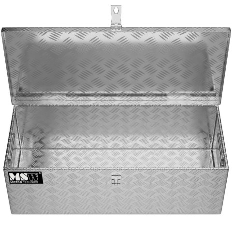 Skrzynia narzędziowa transportowa aluminiowa zamykana na klucz 48 l 76 x 35 x 25.5 cm Skrzynia narzędziowa transportowa aluminiowa zamykana na klucz 48 l 76 x 35 x 25.5 cm