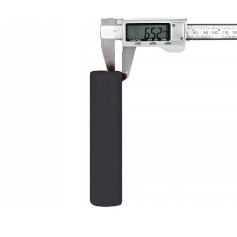 Gripy uchwyty rowerowe z pianki silikonowej śr. 22mm - czarne Gripy uchwyty rowerowe z pianki silikonowej śr. 22mm - czarne