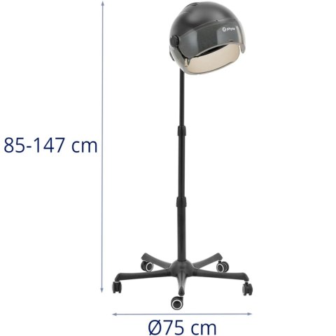Suszarka do włosów hełmowa fryzjerska z jonizacją stojąca 66 C 1200 W Suszarka do włosów hełmowa fryzjerska z jonizacją stojąca 66 C 1200 W