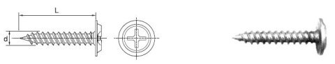 WKRĘT Z ŁBEM PODKŁADKOWYM OCYNKOWANY 4.2*25MM UN WKRĘT Z ŁBEM PODKŁADKOWYM OCYNKOWANY 4.2*25MM UN