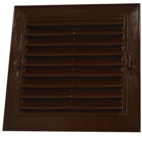 KRATKA SKOŚNA PLASTIKOWA 14*14CM BRĄZOWA UN KRATKA SKOŚNA PLASTIKOWA 14*14CM BRĄZOWA UN