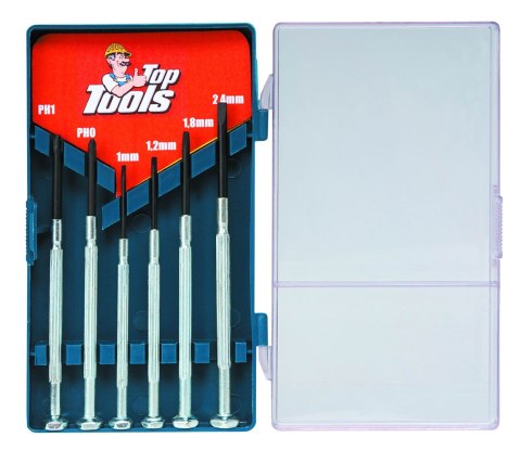 WKRĘTAKI PRECYZYJNE 6 SZTUK TOP TOOLS WKRĘTAKI PRECYZYJNE 6 SZTUK TOP TOOLS
