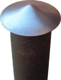 DASZEK METALOWY NA SŁUPEK OGRODZENIOWY 90MM UN DASZEK METALOWY NA SŁUPEK OGRODZENIOWY 90MM UN