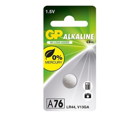 BATERIA ALKALICZNA ZEGARKOWA 1.5V A76, LR44, AG13 GP BATTERY BATERIA ALKALICZNA ZEGARKOWA 1.5V A76, LR44, AG13 GP BATTERY