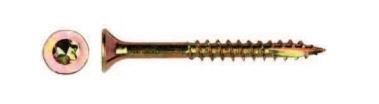 WKRĘT DO DREWNA OCYNK ŻÓŁTY NA TORX PFS+ 3.5*40MM T15 UN