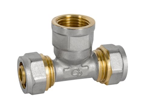 TRÓJNIK PEX-AL-PEX CHROM 3/4*16*16 DZIEWCZYNKA DIAMOND TRÓJNIK PEX-AL-PEX CHROM 3/4*16*16 DZIEWCZYNKA DIAMOND