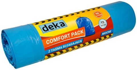 WORKI COMFORT PACK MOCNE NIEBIESKIE Z TAŚMĄ 60L A15 DEKA WORKI COMFORT PACK MOCNE NIEBIESKIE Z TAŚMĄ 60L A15 DEKA
