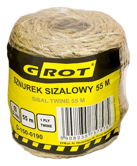 SZNUREK SIZALOWY 2MM 55MB GROT SZNUREK SIZALOWY 2MM 55MB GROT