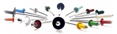 NIT ZRYWALNY ALUMINIOWO-STALOWY 4.0*12MM RAL 8014 UN NIT ZRYWALNY ALUMINIOWO-STALOWY 4.0*12MM RAL 8014 UN